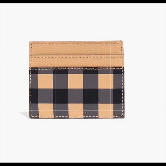 Madewell the leather card case gingham edition - Picture 4 of 13